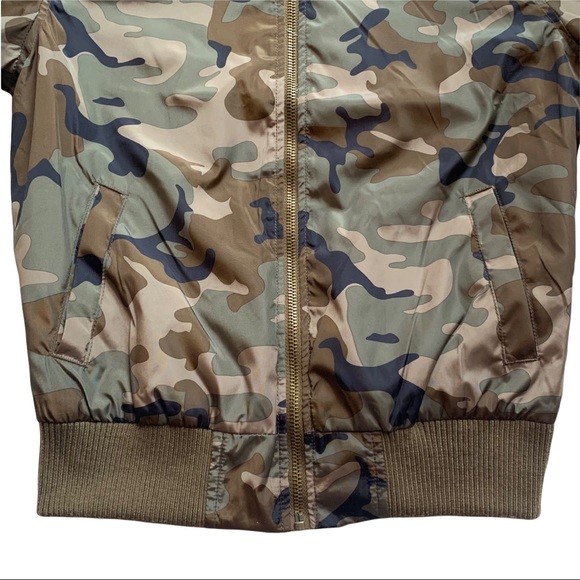Forever21 Love Tree Camo Bomber Jacket - Picture 6 of 10
